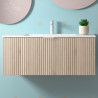 Meuble de salle de bains 1 tiroir BIBA 1000 CHÊNE NATUREL - SALGAR 102953