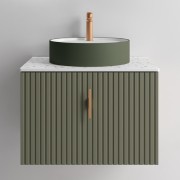 Meuble de salle de bains 1 tiroir BIBA 700 GREEN FOREST - SALGAR 102980