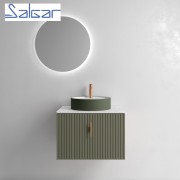 Meuble de salle de bains 1 tiroir BIBA 700 GREEN FOREST - SALGAR 102980