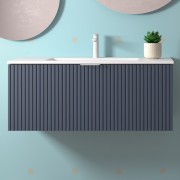 Meuble de salle de bains 1 tiroir BIBA 1000 NIGHT BLUE - SALGAR 102978