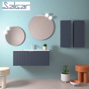 Meuble de salle de bains 1 tiroir BIBA 1000 NIGHT BLUE - SALGAR 102978