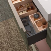 Meuble de salle de bains 1 tiroir BIBA 800 GREEN FOREST - SALGAR 102981