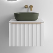 Meuble de salle de bains BIBA 700 1 tiroir + 1 intérieur WHITE COTTON - SALGAR 103004