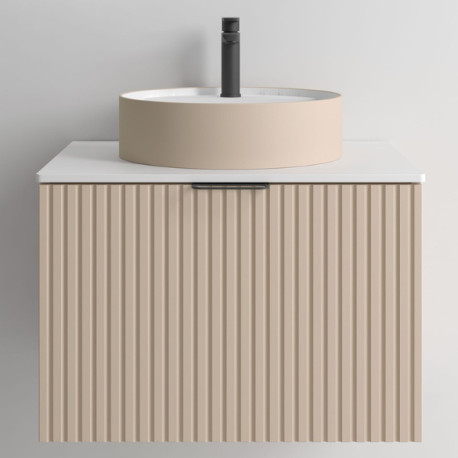 Meuble de salle de bains 1 tiroir + 1 intérieur BIBA 700 MACCHIATO - SALGAR 103009