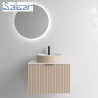 Meuble de salle de bains 1 tiroir + 1 intérieur BIBA 700 MACCHIATO - SALGAR 103009