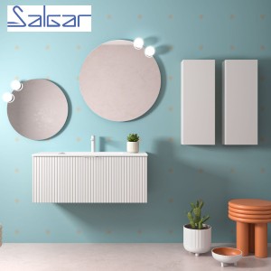 Meuble de salle de bains 1 tiroir + 1 intérieur BIBA 1000 WHITE COTTON - SALGAR 103007