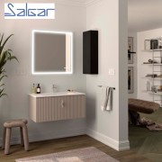 Meuble de salle de bains 1 tiroir + 1 intérieur BIBA 900 MACCHIATO - SALGAR 103011