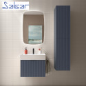 Meuble de salle de bains 1 tiroir + 1 intérieur BIBA 600 BLUE NIGHT - SALGAR 103043