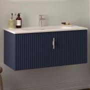 Meuble de salle de bains 1 tiroir + 1 intérieur BIBA 900 BLUE NIGHT - SALGAR 103046