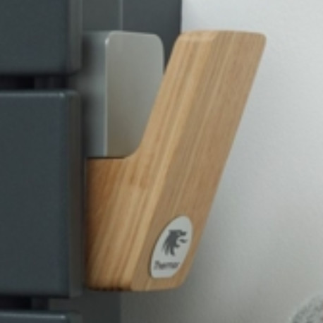 Patère crochet pour sèche-serviettes chêne clair - Thermor 498059