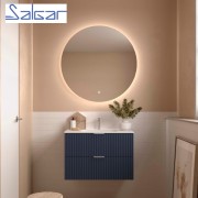 Meuble de salle de bains 2 tiroirs Biba 800 Blue Night - SALGAR 113847
