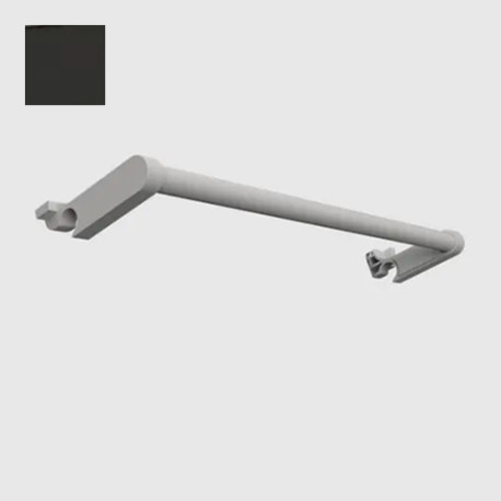 Sèche-serviettes électrique 500W étroit satin noir Ezybain - INTUIS M172121