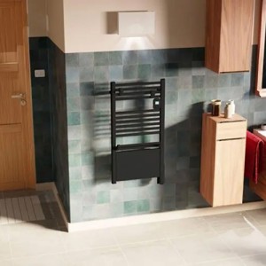 Sèche-serviettes électrique 750W satin noir Ezybain - INTUIS M172322