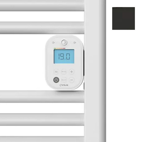 Sèche-serviettes électrique 1000W satin noir Ezybain - INTUIS M172523