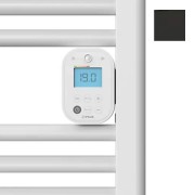 Sèche-serviettes électrique 1000W satin noir Ezybain - INTUIS M172523