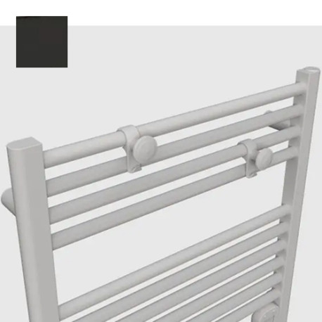 Sèche-serviettes électrique 1000W satin noir Ezybain - INTUIS M172523