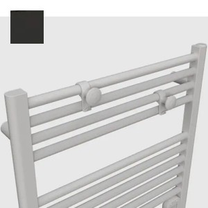 Sèche-serviettes électrique 1000W satin noir Ezybain - INTUIS M172523