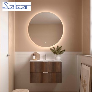 Meuble de salle de bains 2 tiroirs Biba 900 Noyer Maya - SALGAR 113855