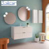 Meuble de salle de bains 2 tiroirs Biba 1000 White Cotton - SALGAR 113862