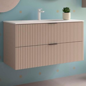 Meuble de salle de bains 2 tiroirs Biba 1000 Macchiato - SALGAR 113867