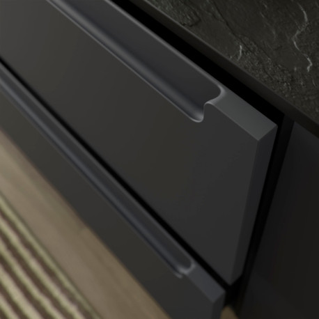 Meuble de salle de bains 2 tiroirs MONTERREY 1200 Anthracite mat - SALGAR 96531