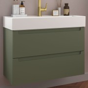 Meuble de salle de bains 2 tiroirs MONTERREY 800 Green Forest - SALGAR 96536