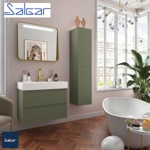 Meuble de salle de bains 2 tiroirs MONTERREY 800 Green Forest - SALGAR 96536