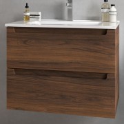 Meuble de salle de bains 2 tiroirs MONTERREY 700 NOYER MAYA - SALGAR 102938