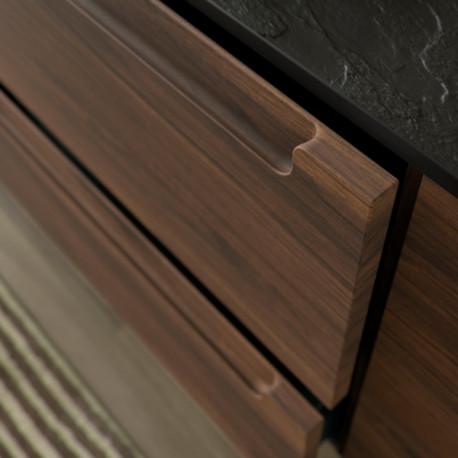 Meuble de salle de bains 2 tiroirs MONTERREY 700 NOYER MAYA - SALGAR 102938