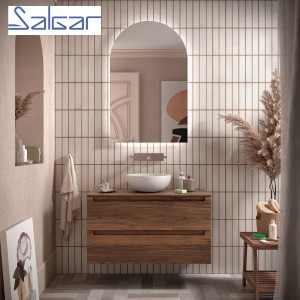 Meuble de salle de bains 2 tiroirs MONTERREY 1000 NOYER MAYA - SALGAR 102941