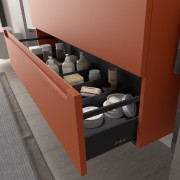 Meuble de salle de bains 2 tiroirs MONTERREY 600 TERRACOTA - SALGAR 103611