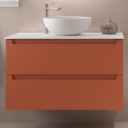 Meuble de salle de bains 2 tiroirs MONTERREY 900 TERRACOTA - SALGAR 103614