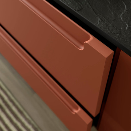 Meuble de salle de bains 2 tiroirs MONTERREY 900 TERRACOTA - SALGAR 103614