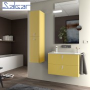 Meuble de salle de bains 2 tiroirs UNIIQ 800 paja - SALGAR 96627