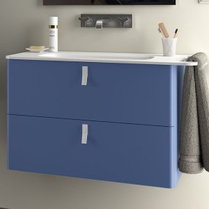 Meuble de salle de bains 2 tiroirs UNIIQ 800 azul altamar - SALGAR 96640