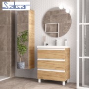 Meuble de salle de bains 3 tiroirs SPIRIT 700 CHÊNE AFRICAIN - SALGAR 102757