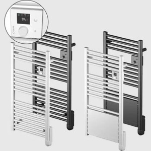 Sèche-serviettes électrique étroit 500W Ezybain nativ noir - INTUIS M245121