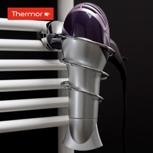 Porte sèche-cheveux à accrocher sur sèche-serviettes chromé - Thermor 498015