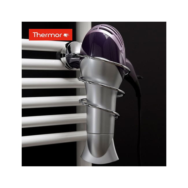 Porte sèche-cheveux à accrocher sur sèche-serviettes chromé - Thermor 498015