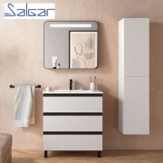 Meuble de salle de bains 3 tiroirs SPIRIT 800 BLANC BRILLANT - SALGAR 102760