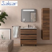 Meuble de salle de bains 3 tiroirs SPIRIT 800 NOYER MAYA - SALGAR 102778