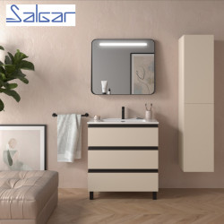 Meuble de salle de bains 3 tiroirs SPIRIT 800 MACCHIATO - SALGAR 103484