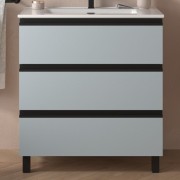 Meuble de salle de bains 3 tiroirs SPIRIT 800 Blue Fog - SALGAR 103489