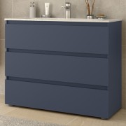 Meuble de salle de bains 3 tiroirs SPIRIT 1000 NIGHT BLUE - SALGAR 103496