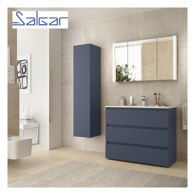 Meuble de salle de bains 3 tiroirs SPIRIT 1000 NIGHT BLUE - SALGAR 103496