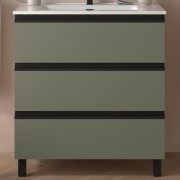 Meuble de salle de bains 3 tiroirs SPIRIT 800 GREEN FOREST - SALGAR 103504