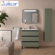 Meuble de salle de bains 3 tiroirs SPIRIT 800 GREEN FOREST - SALGAR 103504