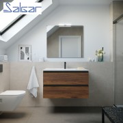 Meuble de salle de bains 2 tiroirs SPIRIT 900 NOYER MAYA - SALGAR 102851