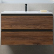 Meuble de salle de bains 2 tiroirs SPIRIT 900 NOYER MAYA - SALGAR 102851