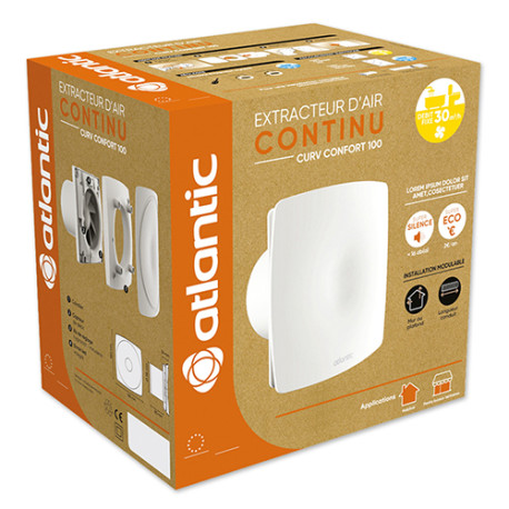Extracteur continue d'air Curv Confort 120 I - ATLANTIC 123238